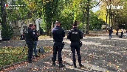 La tombe de Robert Badinter taguée au cimetière de Bagneux
