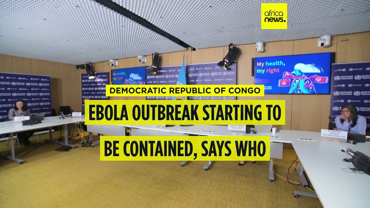 Ebola outbreak in southern Congo shows signs of containment, says WHO