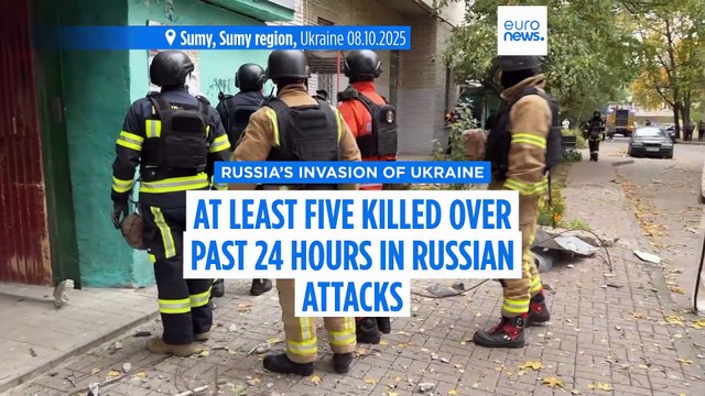 At least five killed in past 24 hours in Russian attacks on Ukraine