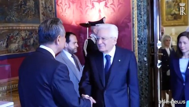 Il Presidente Mattarella incontra Wang Yi ministro degli Esteri cinese