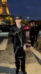 Central Cee at YSL show in Paris