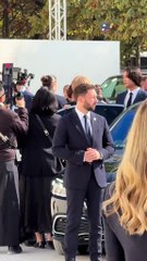 Jimin from BTS has just arrived at the Dior fashion show.