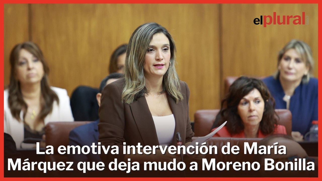 La emotiva intervención de María Márquez (PSOE...