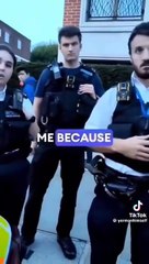 Migrant spits on a young woman.