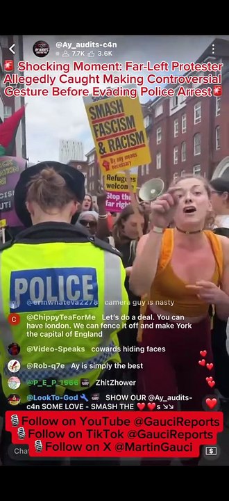 🚨Shocking Moment - Far-Left Protester Allegedly Caught Making Controversial ...