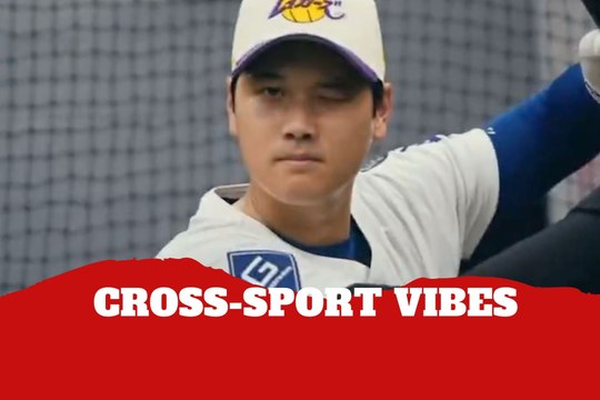 Ohtani channels Laker spirit with Japanese Lakers hat promo