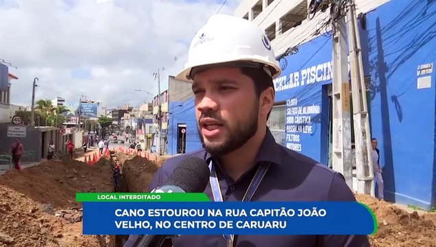 Reparo e Substituição da Tubulação de Esgoto na Rua Capitão João Velho em Caruaru: Impacto no Trânsito e Soluções Alternativas