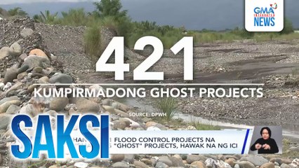 Listahan ng 421 flood control projects na kumpirmadong "ghost" projects, hawak na ng ICI | Saksi