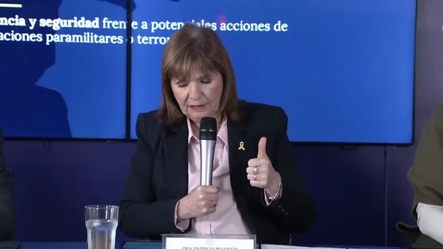 BULLRICH PRESENTA EL CENTRO NACIONAL ANTITERRORISTA