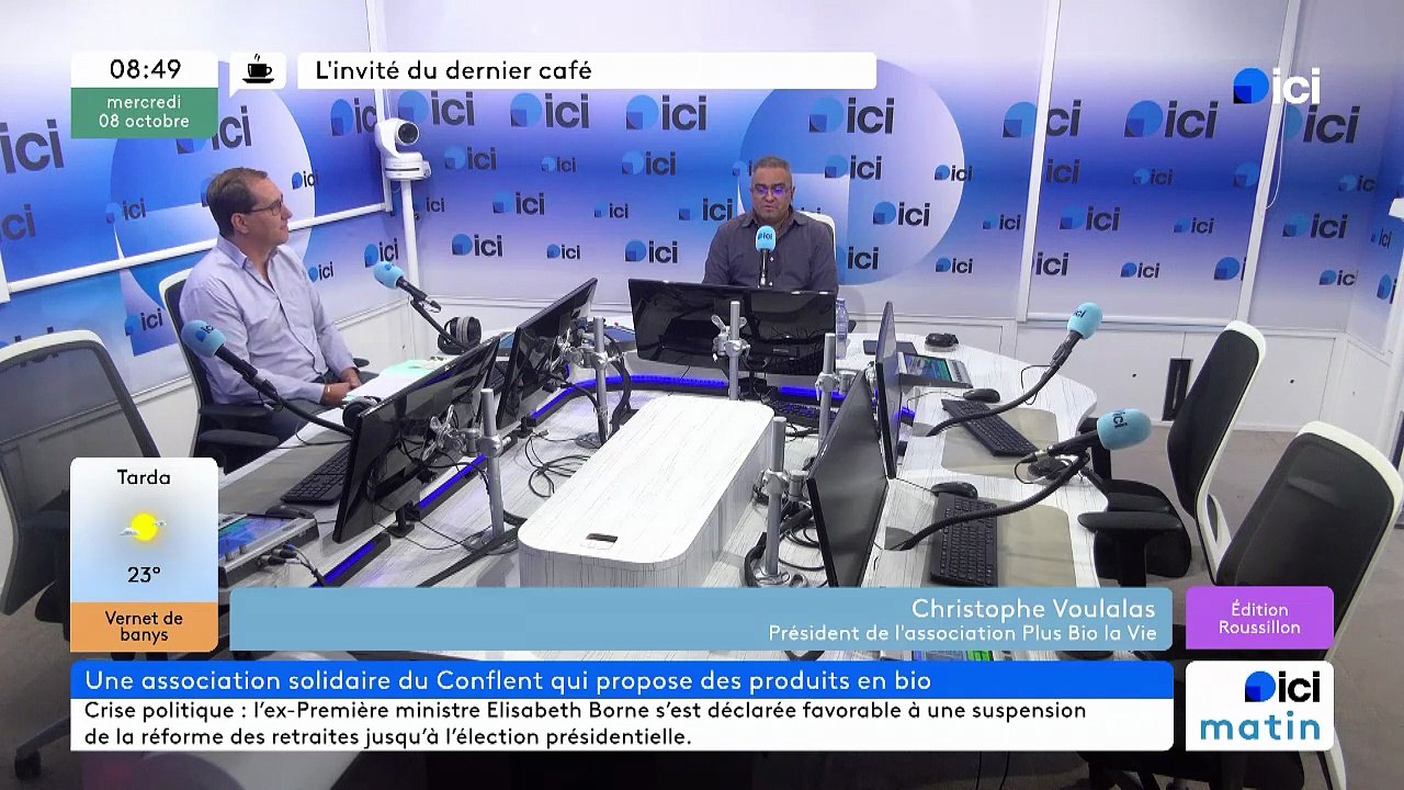 Plus Bio la Vie, l'association, dans ICI matin avec ICI Roussillon