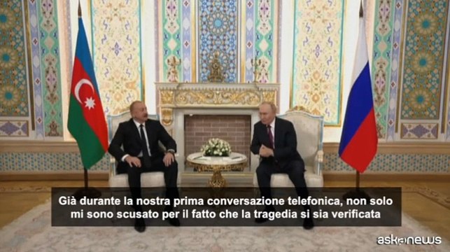 Putin ammette: l'aereo azero fu colpito dai detriti di missili russi