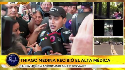 Thiago Medina recibió el alta tras 28 días en el Hospital Mariano y Luciano de la Vega