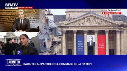 "Il a marqué la conscience collective": ce jeune étudiant en droit est venu rendre hommage à Robert Badinter