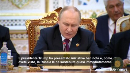 Putin: sosteniamo iniziative di Trump per l'accordo su Gaza