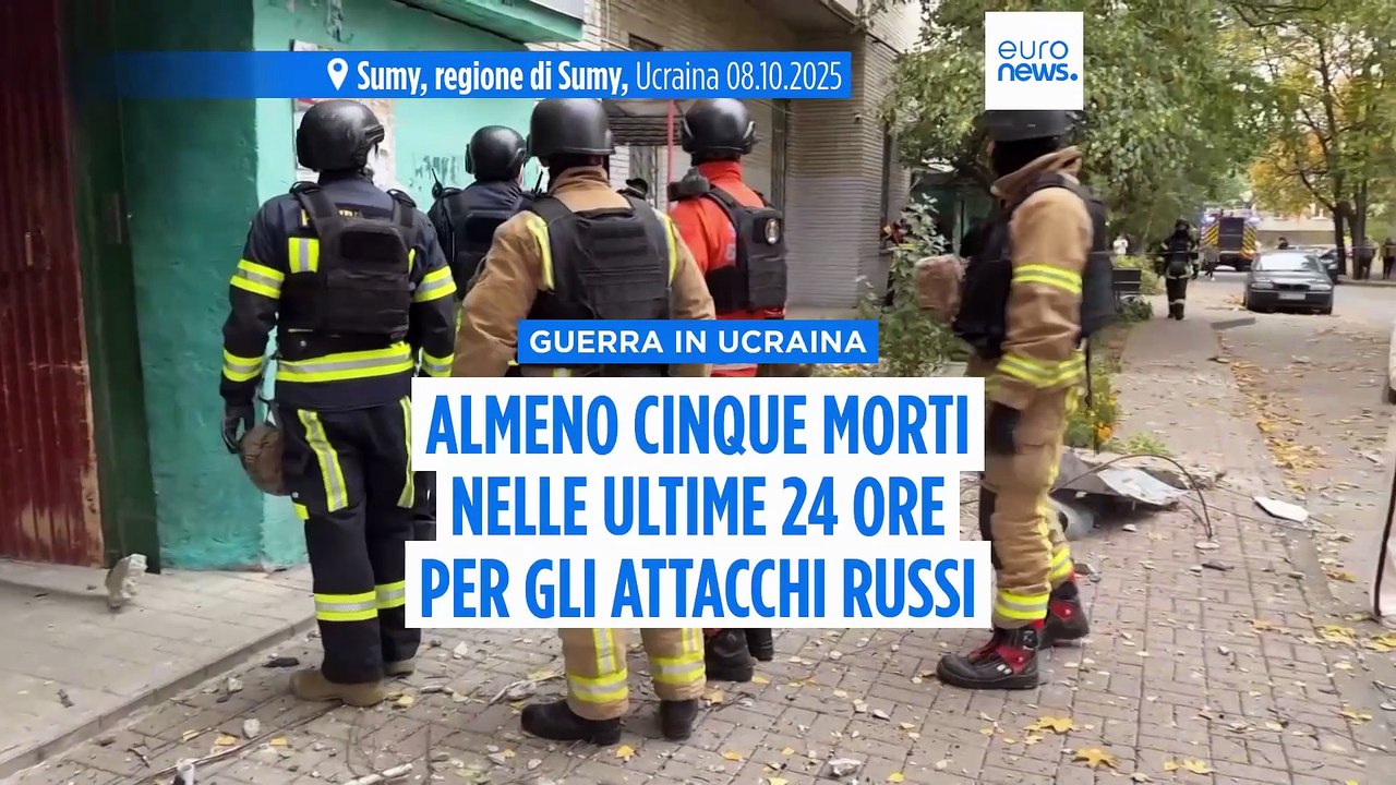 Guerra in Ucraina: almeno cinque morti negli attacchi russi nelle ultime 24 ore