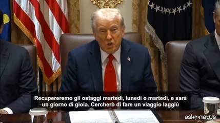 Trump: cercherò di andare in Egitto per firmare l'accordo su Gaza