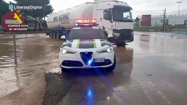 Temporal en Murcia: Carreteras cortadas por inundaciones