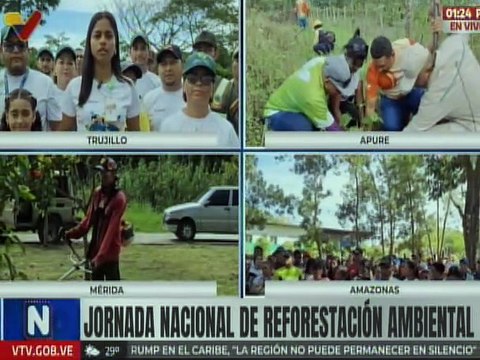 Trujillanos participan en jornada de reforestación ambiental con siembra de 2 mil plantas autóctonas