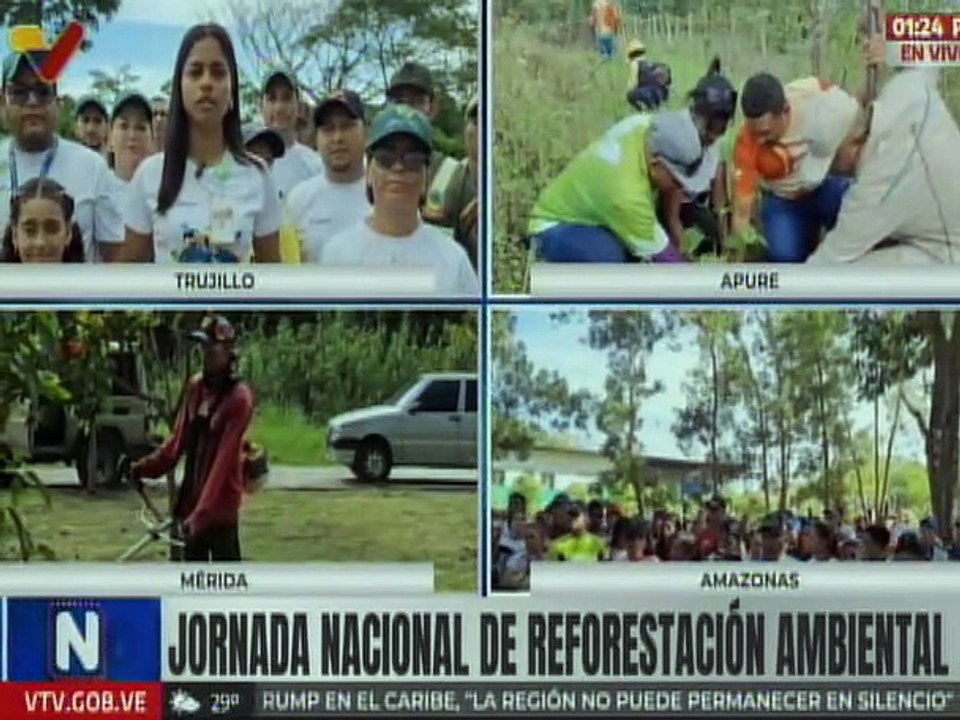 Trujillanos participan en jornada de reforestación ambiental con siembra de 2 mil plantas autóctonas