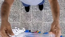 We made #RealMadrid  logo from 1,872 bottle caps! ⚽👑