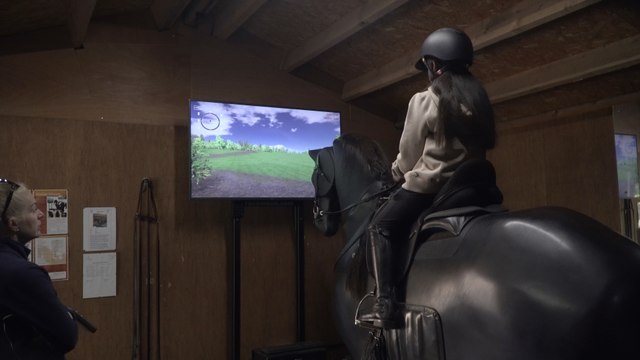 Disabled youth in Dartford able to use horseriding simulator thanks to new hoist