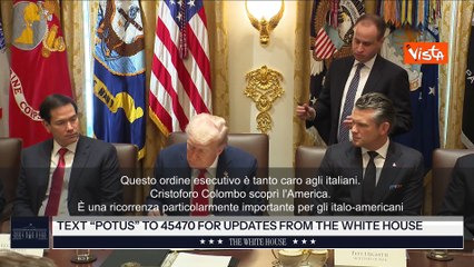 Trump ripristina festa Cristoforo Colombo cancellata da Biden: Amiamo gli italiani