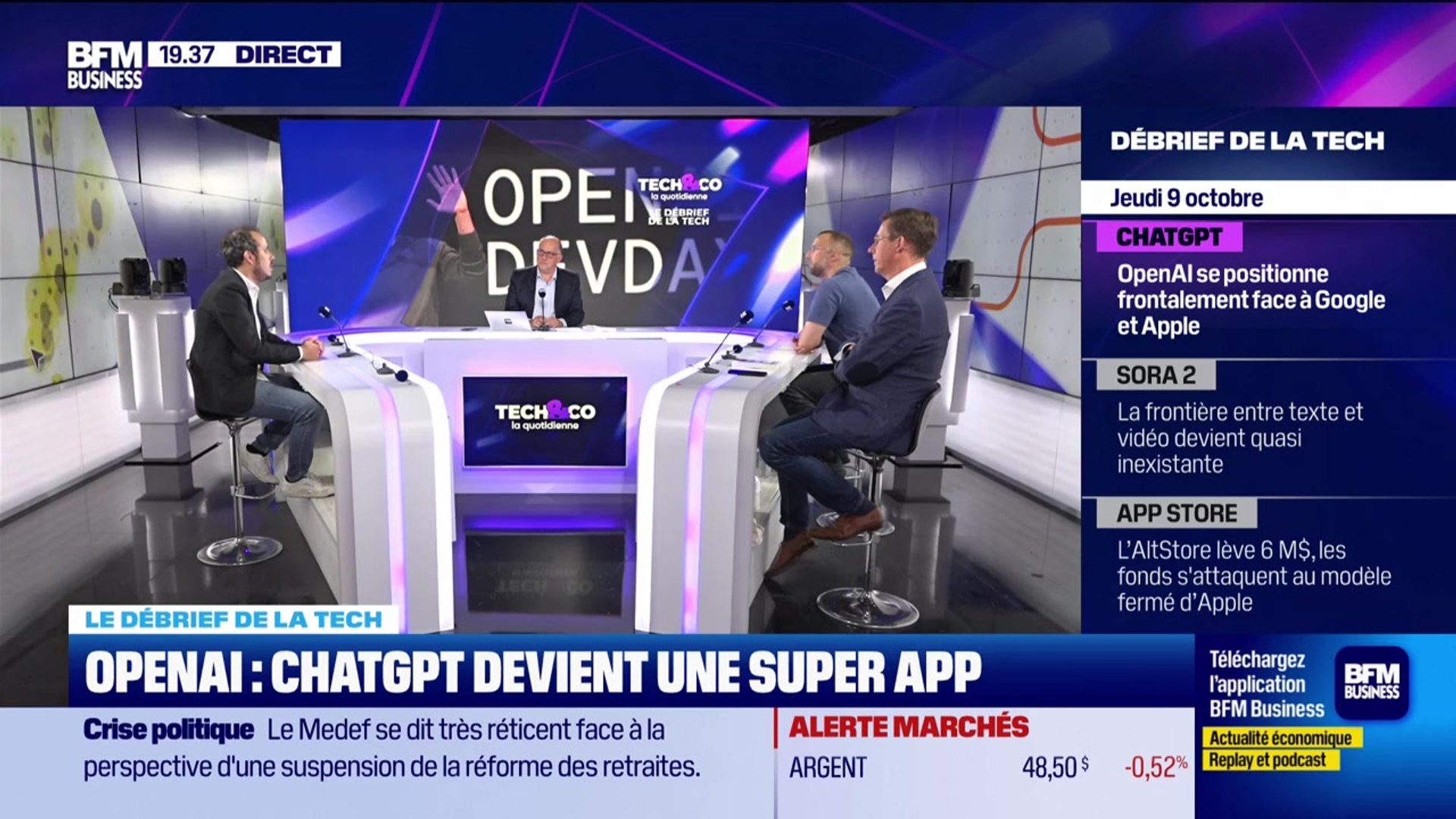 OpenAI : Chatgpt devient une super app - 09/10