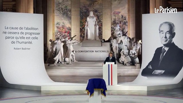 Robert Badinter au Panthéon : il «entre au Panthéon avec les Lumières» dit Macron