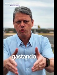 Após queda em pesquisa, Tarcísio se diz vítima de campanha do PT