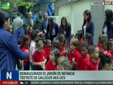 Más de 150 niños y niñas beneficiados con reinauguración de Jardín de Infancia Teotiste de Gallegos