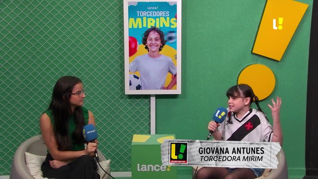 Torcedora mirim do Vasco, Gigi responde Maracanã ou São Januário?