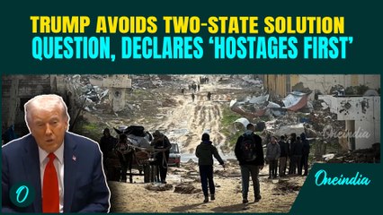 FULL VIDEO: Trump DODGES Two-State Solution Question; Says ‘We’ll See, First Priority is Hostages’