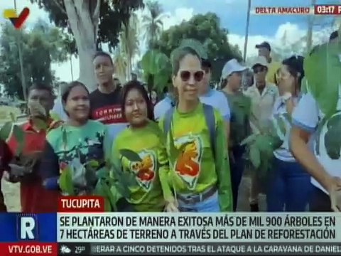 Delta Amacuro | Más de mil 900 árboles fueron sembrados de manera exitosa en Tucupita