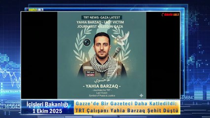 Gazze'de Bir Gazeteci Daha Katledildi: TRT Çalışanı Yahia Barzaq Şehit Düştü