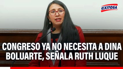 Bancadas del Congreso buscan vacar a Dina Boluarte porque "no la necesitan más", afirma Luque