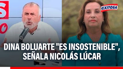 Nicolás Lúcar sobre pedido de vacancia contra Dina Boluarte: "La señora es insostenible"