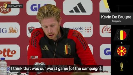 De Bruyne looking to right Belgium's wrongs against North Macedonia