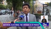 Material electoral para el balotaje se envió a 22 países