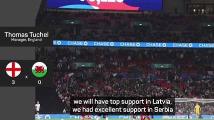 Tuchel 'underwhelmed' by England support at Wembley