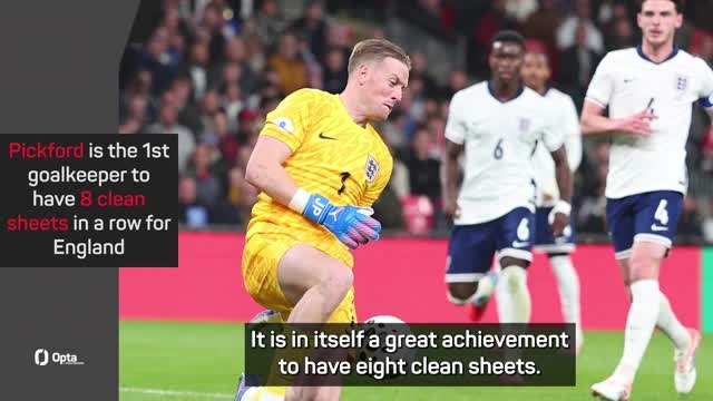 Pickford breaks England clean sheet record
