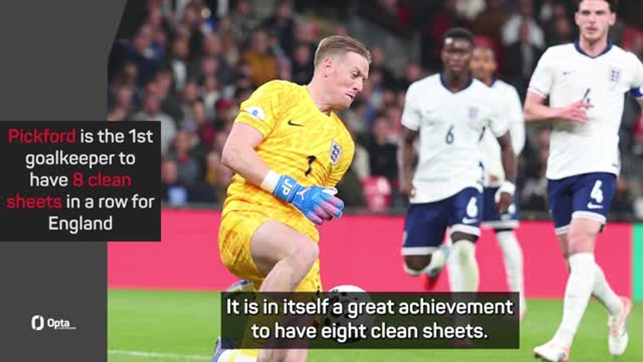 Pickford breaks England clean sheet record