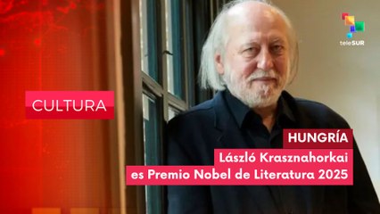 László Krasznahorkai Premio Nobel de Literatura 2025 CULTURA EDICIÓN CENTRAL 09-10-2025