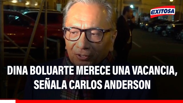 Carlos Anderson sobre eventual destitución de Dina Boluarte: Ella merece una vacancia