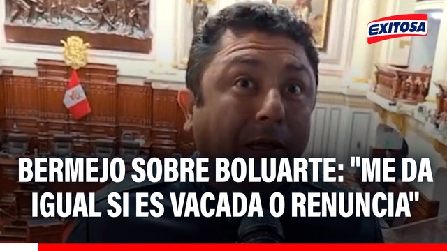 Guillermo Bermejo sobre eventual destitución de Dina Boluarte: Me da igual si es vacada o renuncia