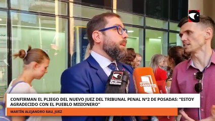 Martín Alejandro Rau asumirá como nuevo juez del Tribunal Penal N°2 de Posadas