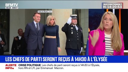 Les chefs de parti, excepté du RN et de LFI, seront reçus à l'Élysée ce vendredi à 14h30