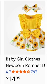 Baby Girl Clothes Newborn Romper Dress Infant Lace Ruffle Sleeveless Summer Outfits with Headband 0-12 Months