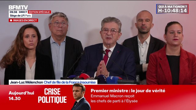 Jean-Luc Mélenchon: Nous refusons, en pleine crise démocratique, de renoncer à la fois à la dissolution et à la présidentielle anticipée