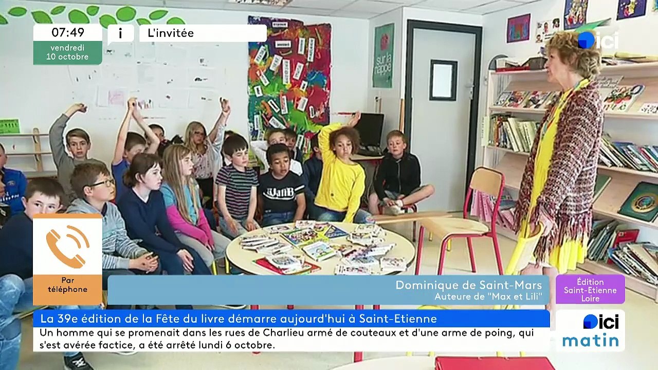 L'autrice de Max et Lili à la fête du livre de Saint-Etienne, "j'essaie de m'adapter à la société"