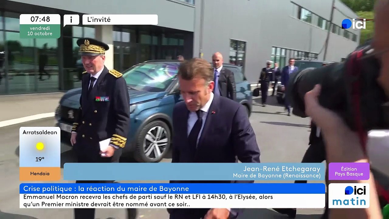 Jean René Etchegaray - maire de Bayonne et président de l'agglomération Pays Basque